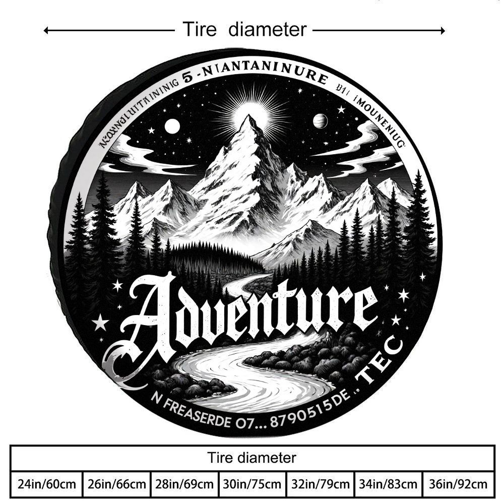 Outdoor Adventure Vehicles - Чехол для запасного колеса Adventure Mountain