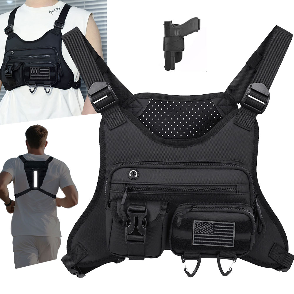 Outdoor Adventure Vest - Передний нагрудный жилет для кемпинга, рюкзак,