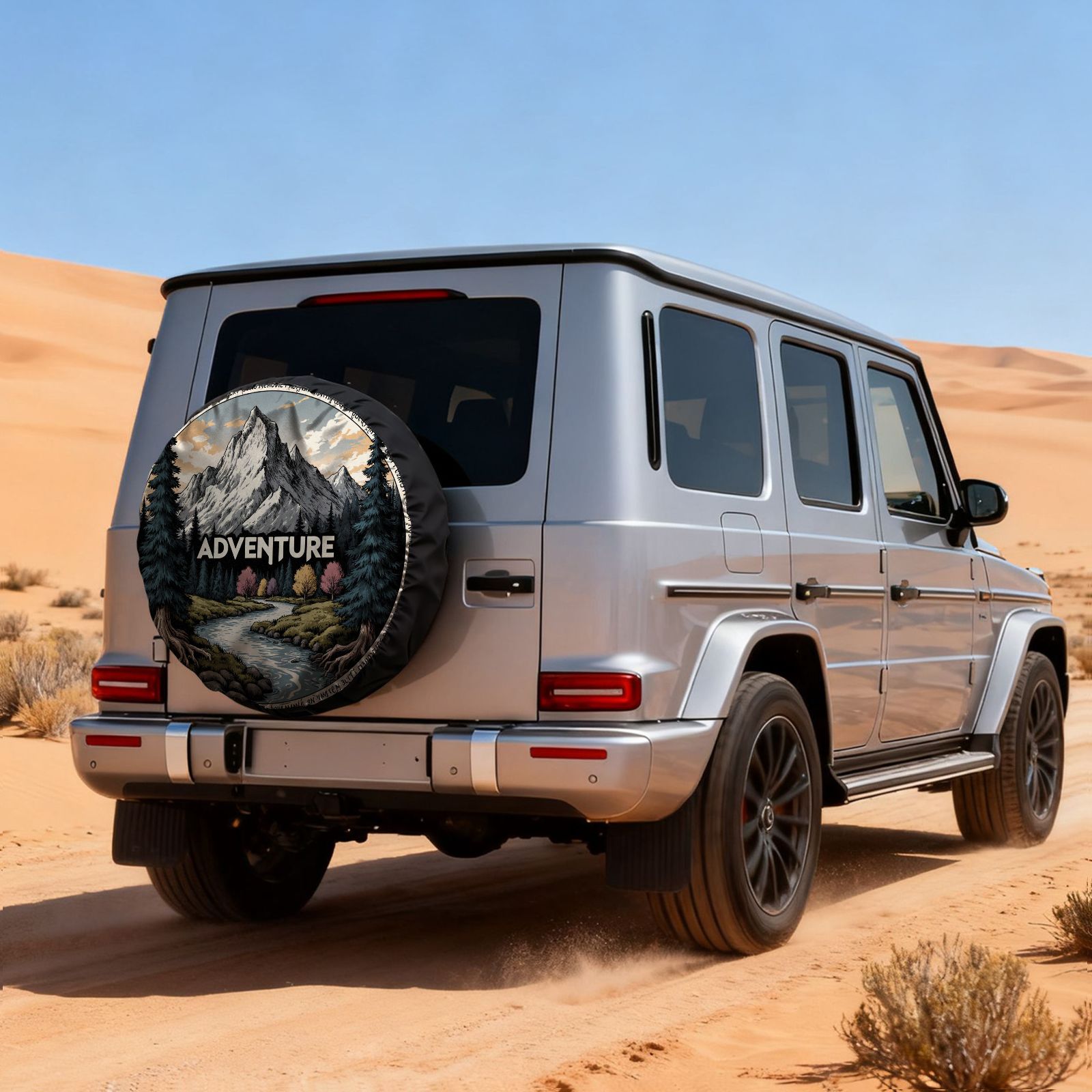 Винтажный чехол для шин с прин – обзор и цена Outdoor Adventure Vehicles