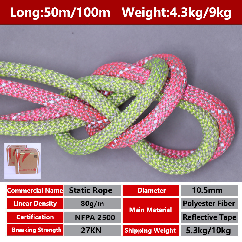 10,5 мм скалолазание, 100 м/50 – обзор и цена Rope Climbing Static